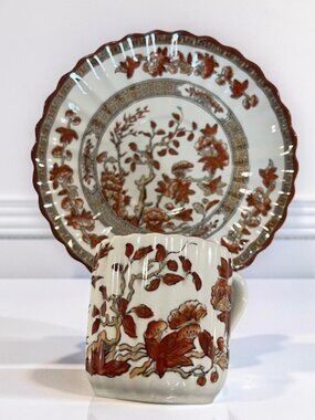 Vintage Copeland Spode “India Tree” Demitasse Cup & Saucer England Imari Pattern